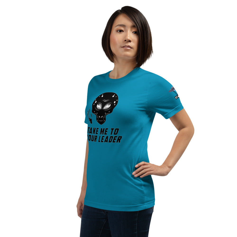 Take Me To Your Leader (Black Skull) Women Short-Sleeve T-Shirt