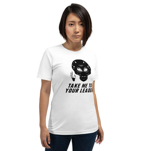 Take Me To Your Leader (Black Skull) Women Short-Sleeve T-Shirt